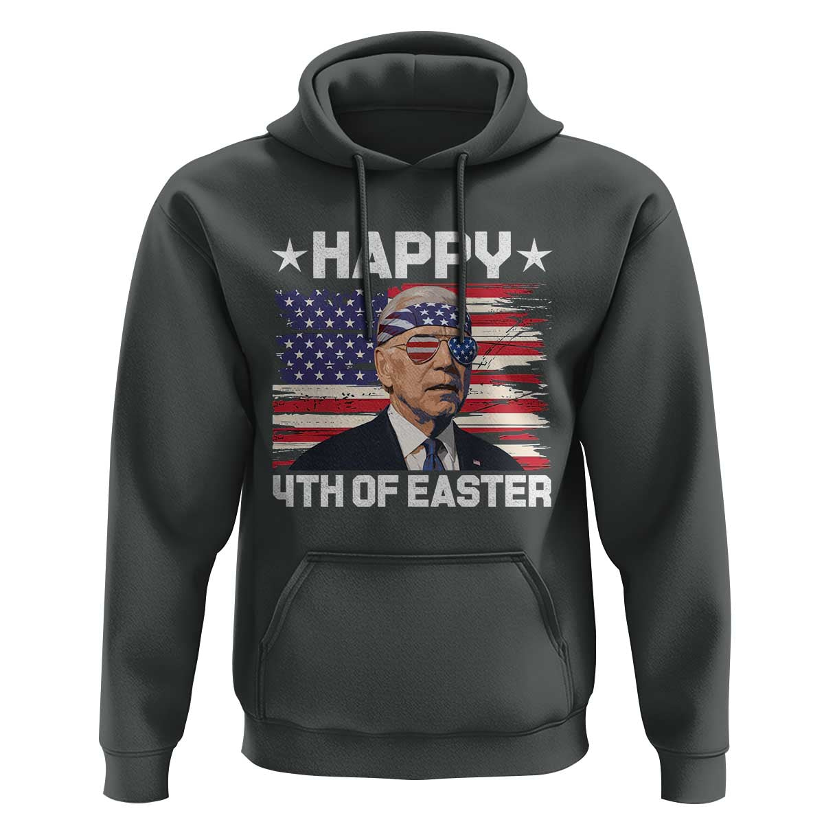Joe Biden Happy Easter For Funny 4th Of July Hoodie USA American Flag - Wonder Print Shop