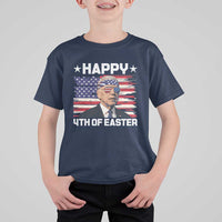 Joe Biden Happy Easter For Funny 4th Of July T Shirt For Kid USA American Flag - Wonder Print Shop