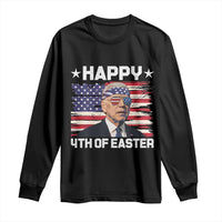 Joe Biden Happy Easter For Funny 4th Of July Long Sleeve Shirt USA American Flag - Wonder Print Shop