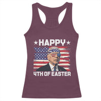 Joe Biden Happy Easter For Funny 4th Of July Racerback Tank Top USA American Flag - Wonder Print Shop