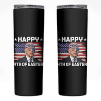 Joe Biden Happy Easter For Funny 4th Of July Skinny Tumbler USA American Flag - Wonder Print Shop