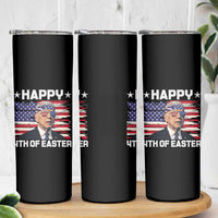 Joe Biden Happy Easter For Funny 4th Of July Skinny Tumbler USA American Flag - Wonder Print Shop