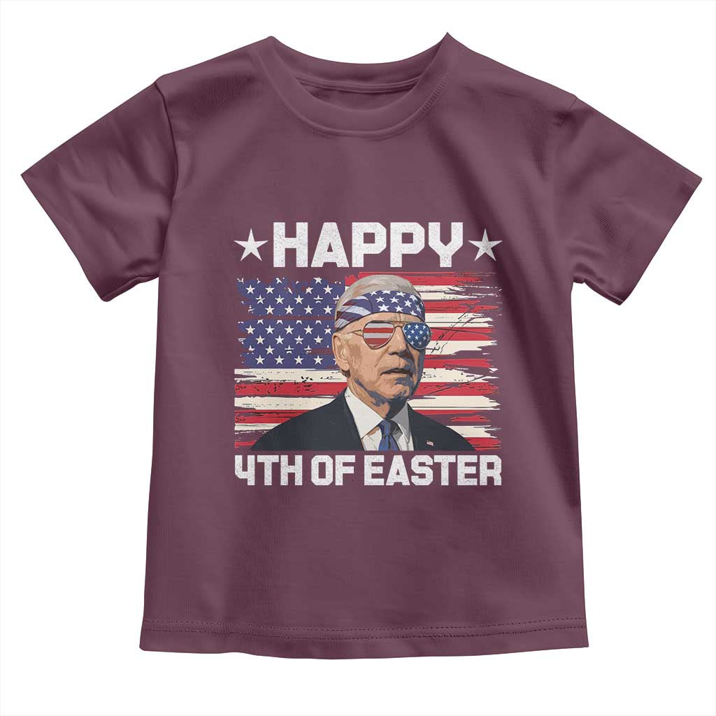 Joe Biden Happy Easter For Funny 4th Of July Toddler T Shirt USA American Flag - Wonder Print Shop