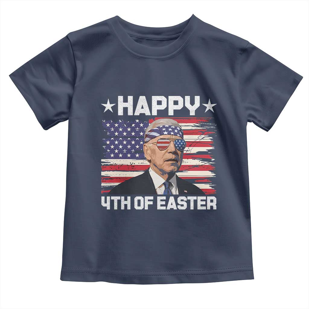 Joe Biden Happy Easter For Funny 4th Of July Toddler T Shirt USA American Flag - Wonder Print Shop