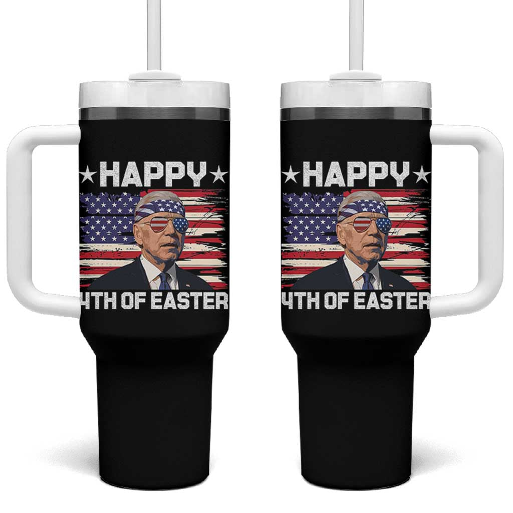 Joe Biden Happy Easter For Funny 4th Of July Tumbler With Handle USA American Flag - Wonder Print Shop