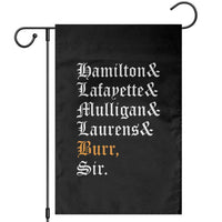 Hamilton Laurens Lafayette Mulligan Burr, Sir Garden Flag - Wonder Print Shop