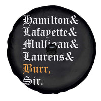 Hamilton Laurens Lafayette Mulligan Burr, Sir Spare Tire Cover - Wonder Print Shop