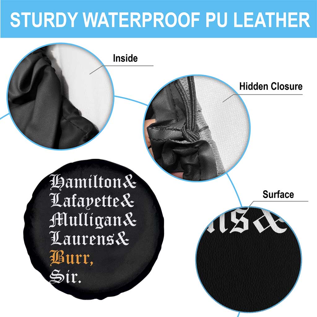 Hamilton Laurens Lafayette Mulligan Burr, Sir Spare Tire Cover - Wonder Print Shop