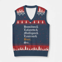 Hamilton Laurens Lafayette Mulligan Burr Sir V-Neck Knit Sweater Vest - Wonder Print Shop