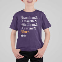Hamilton Laurens Lafayette Mulligan Burr, Sir T Shirt For Kid - Wonder Print Shop