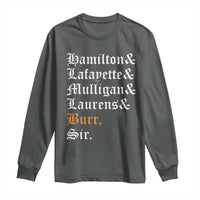 Hamilton Laurens Lafayette Mulligan Burr, Sir Long Sleeve Shirt - Wonder Print Shop