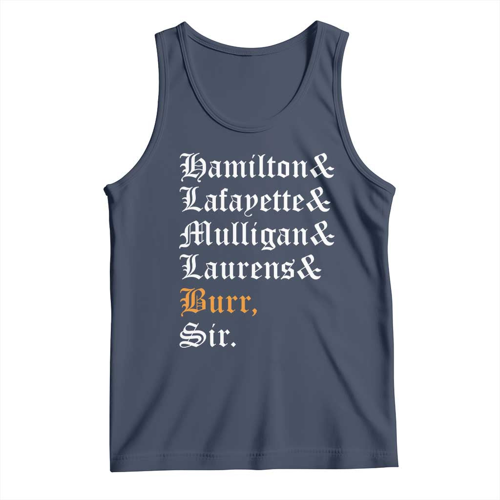 Hamilton Laurens Lafayette Mulligan Burr, Sir Tank Top - Wonder Print Shop