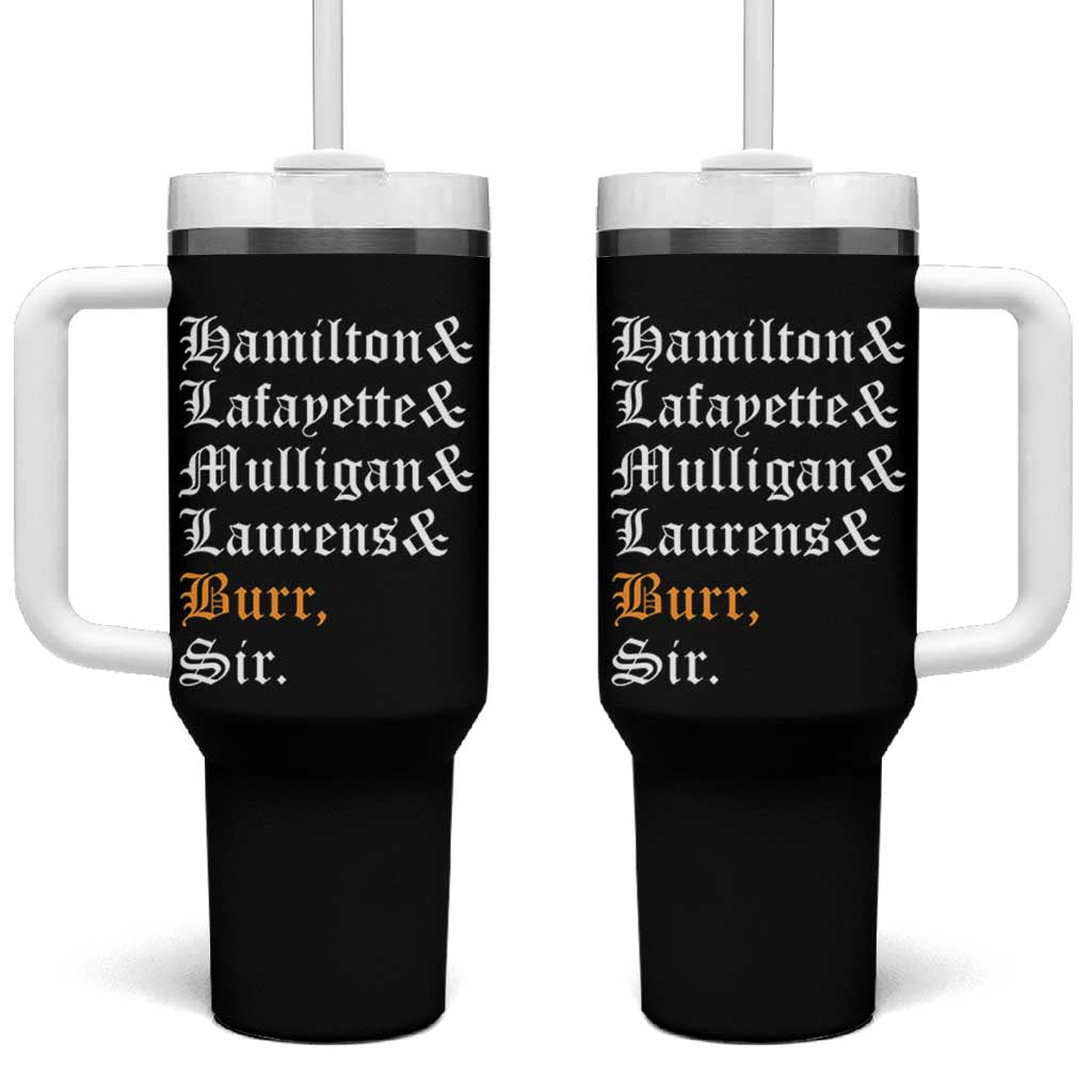 Hamilton Laurens Lafayette Mulligan Burr, Sir Tumbler With Handle - Wonder Print Shop