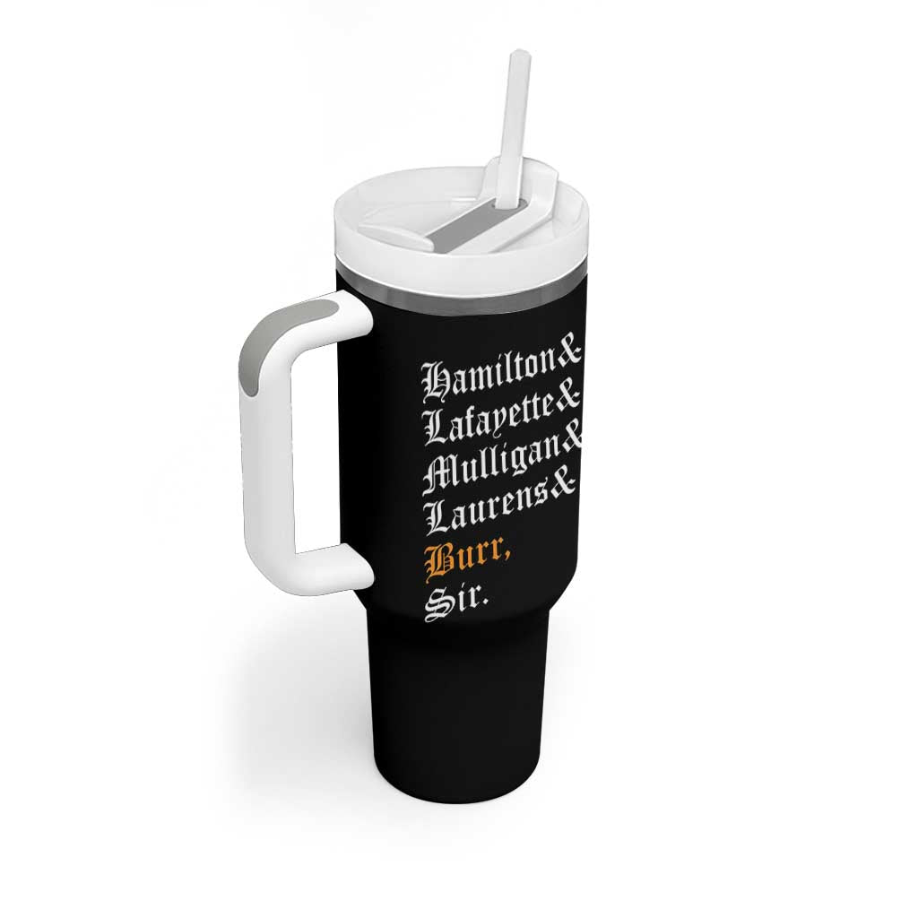 Hamilton Laurens Lafayette Mulligan Burr, Sir Tumbler With Handle - Wonder Print Shop