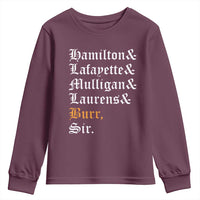 Hamilton Laurens Lafayette Mulligan Burr, Sir Youth Sweatshirt - Wonder Print Shop