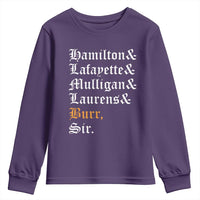 Hamilton Laurens Lafayette Mulligan Burr, Sir Youth Sweatshirt - Wonder Print Shop
