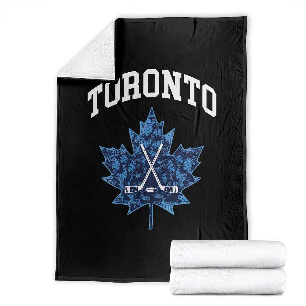 Vintage Canada Hockey Throw Blanket Maple Leafs - Wonder Print Shop