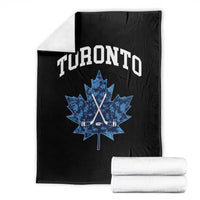 Vintage Canada Hockey Throw Blanket Maple Leafs - Wonder Print Shop