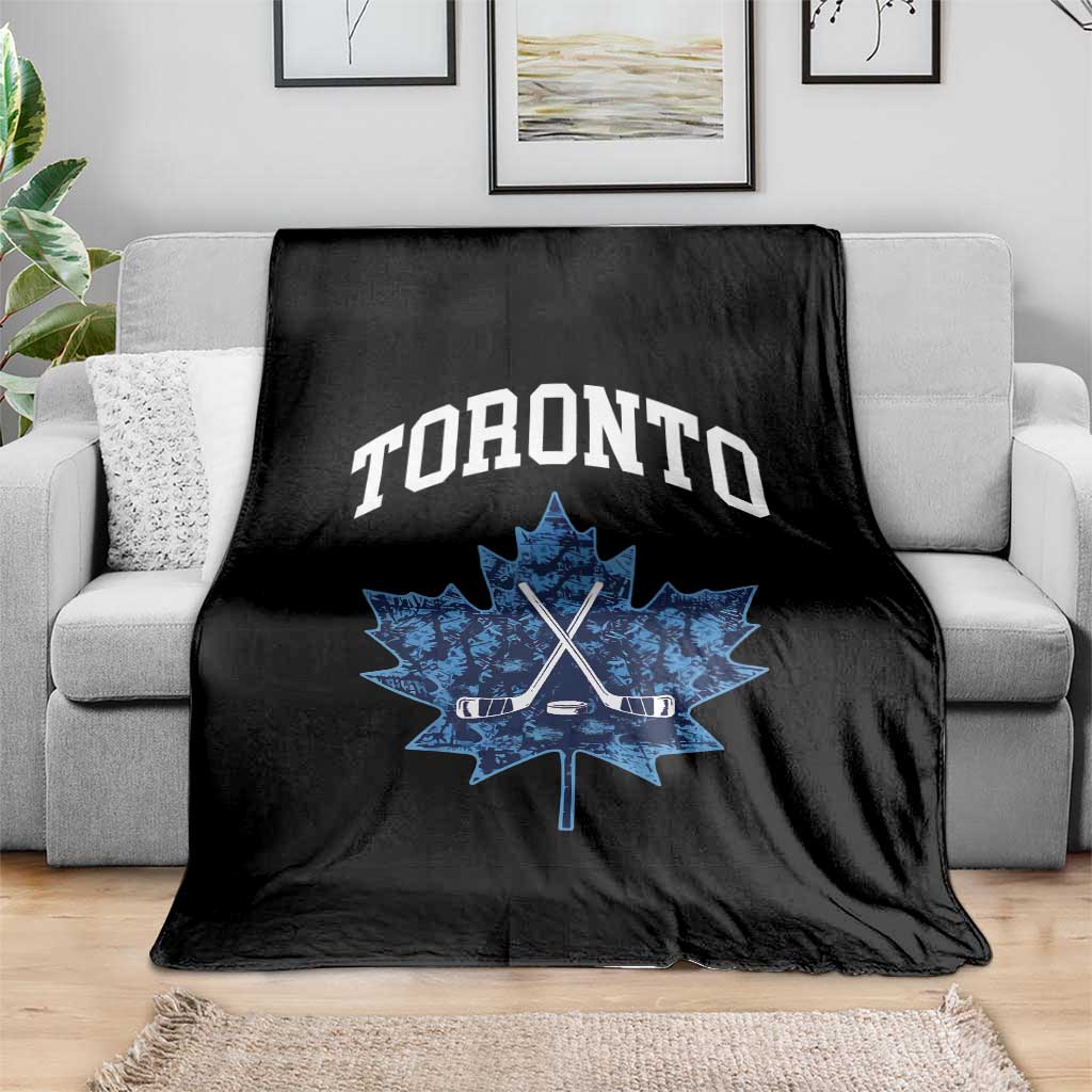 Vintage Canada Hockey Throw Blanket Maple Leafs - Wonder Print Shop