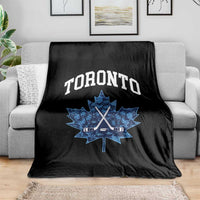 Vintage Canada Hockey Throw Blanket Maple Leafs - Wonder Print Shop