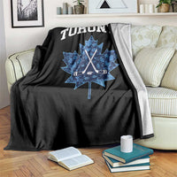 Vintage Canada Hockey Throw Blanket Maple Leafs - Wonder Print Shop