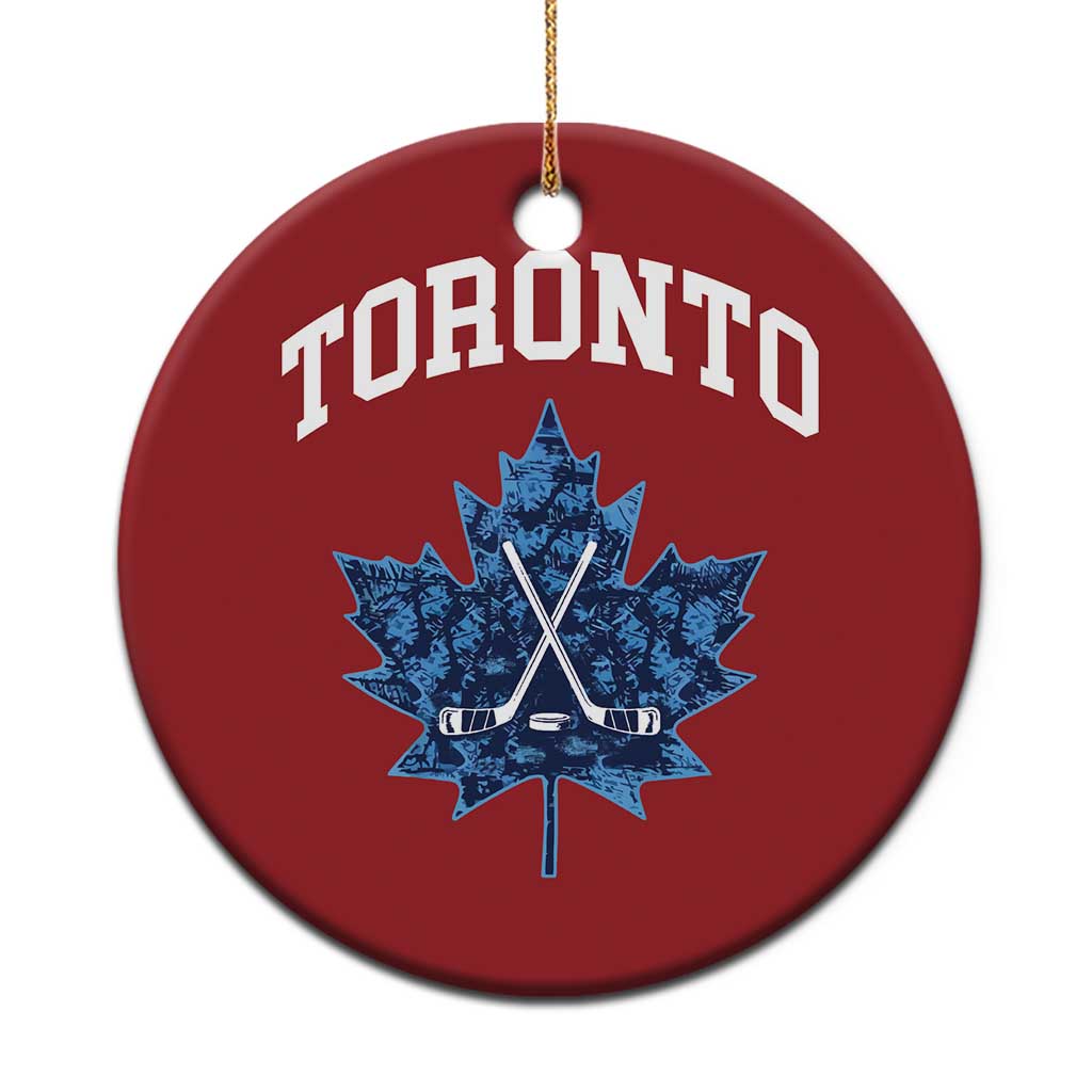 Vintage Canada Hockey Christmas Ornament Maple Leafs - Wonder Print Shop