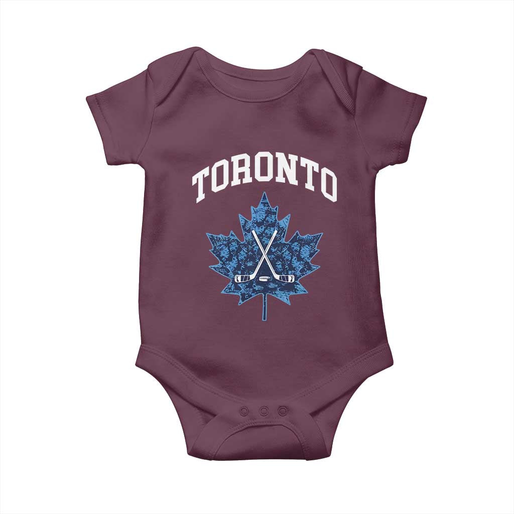 Vintage Canada Hockey Baby Onesie Maple Leafs - Wonder Print Shop