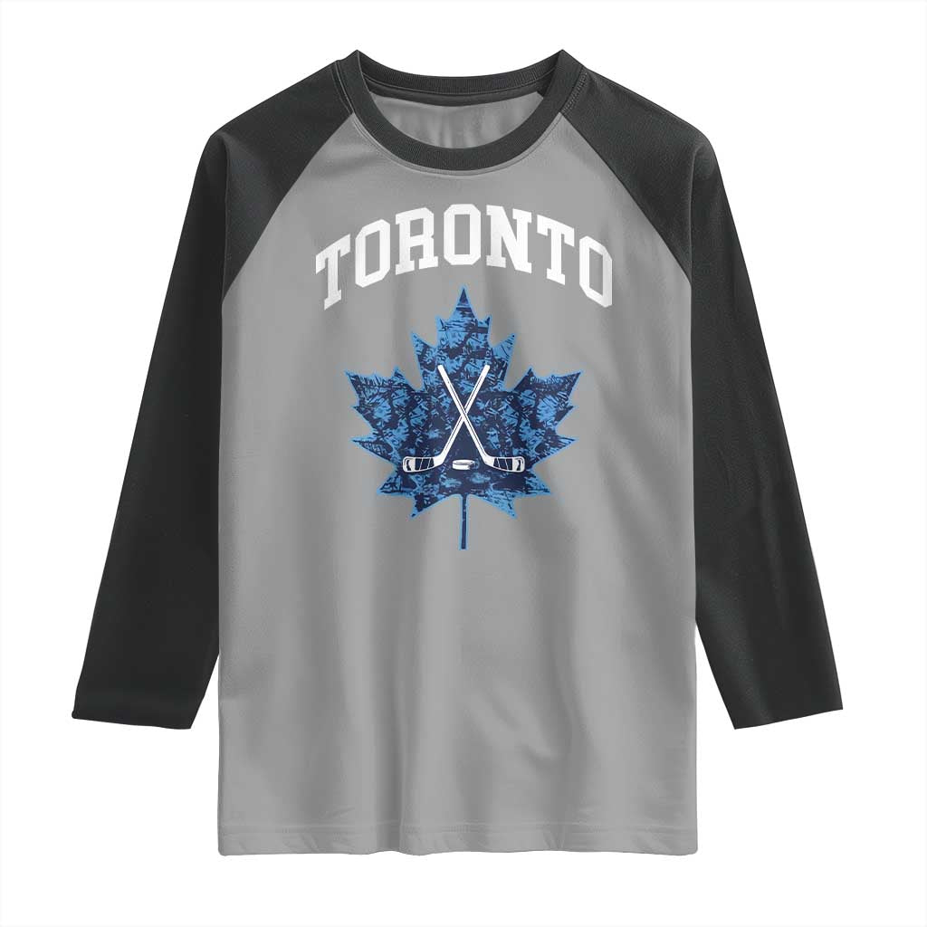 Vintage Canada Hockey Raglan Shirt Maple Leafs - Wonder Print Shop