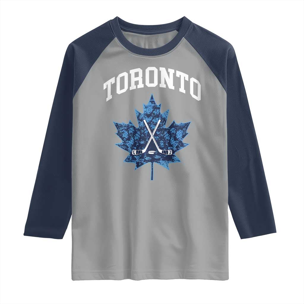 Vintage Canada Hockey Raglan Shirt Maple Leafs - Wonder Print Shop