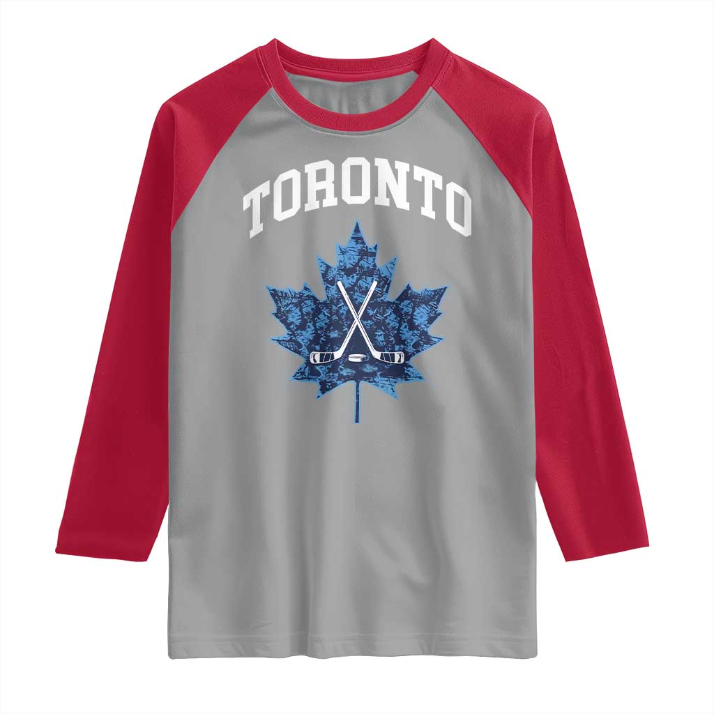 Vintage Canada Hockey Raglan Shirt Maple Leafs - Wonder Print Shop