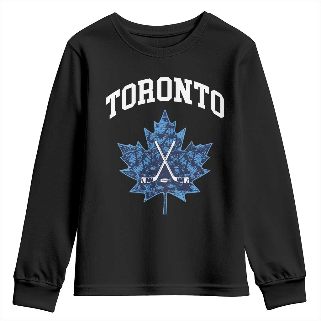 Vintage Canada Hockey Youth Sweatshirt Maple Leafs - Wonder Print Shop