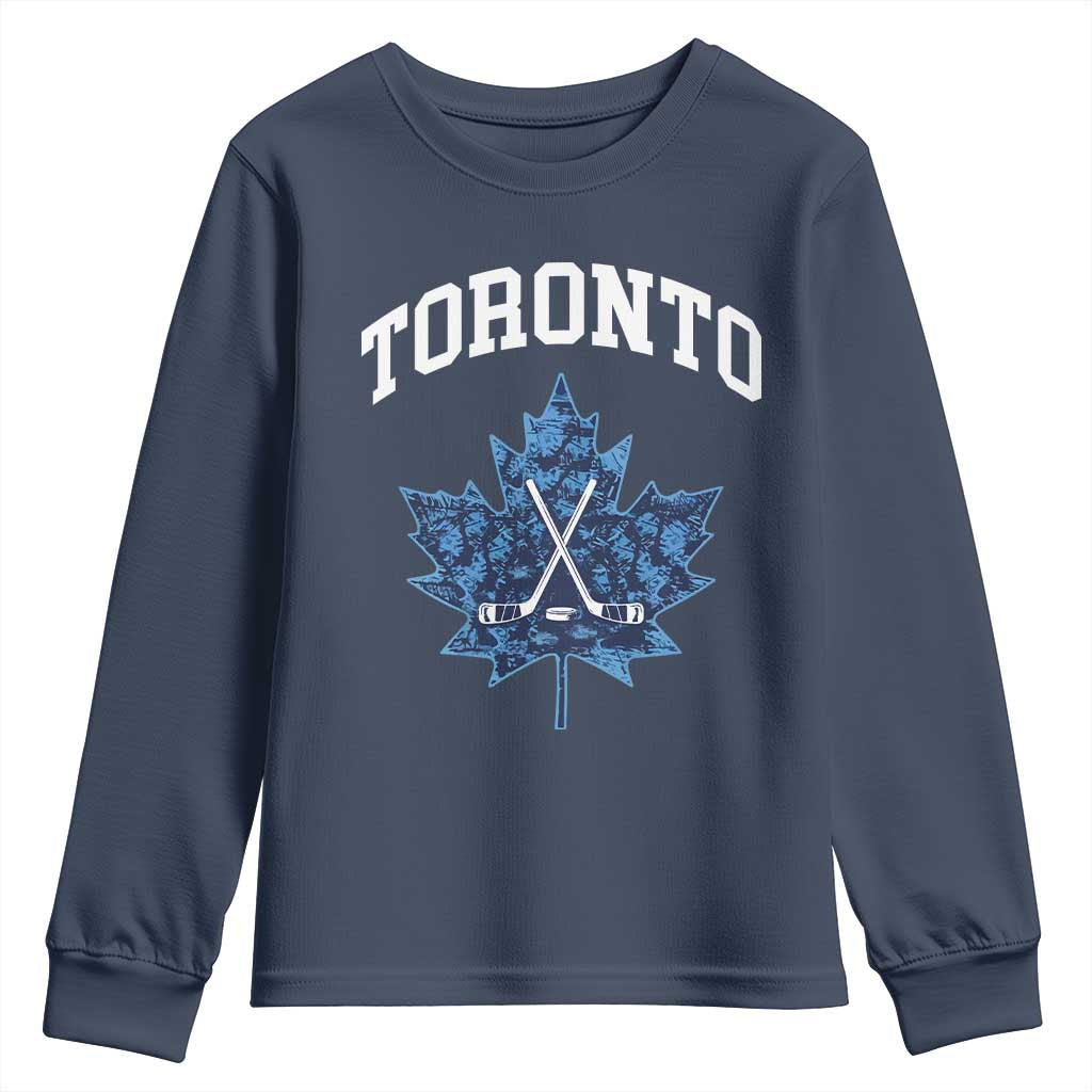 Vintage Canada Hockey Youth Sweatshirt Maple Leafs - Wonder Print Shop
