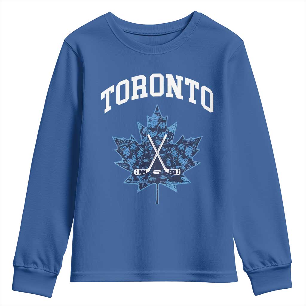 Vintage Canada Hockey Youth Sweatshirt Maple Leafs - Wonder Print Shop