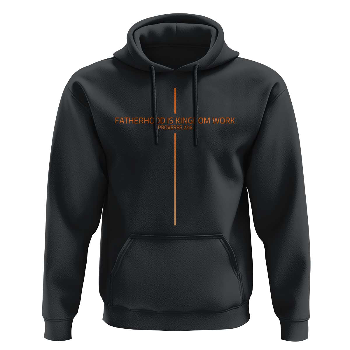 Fatherhood Is Kingdom Work Hoodie Vintage Christian Dad Cross