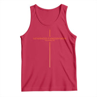 Fatherhood Is Kingdom Work Tank Top Vintage Christian Dad Cross