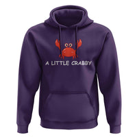 A Little Crabby Hoodie Minimalist Beach Meme Summer Aesthetic