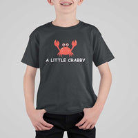A Little Crabby T Shirt For Kid Minimalist Beach Meme Summer Aesthetic