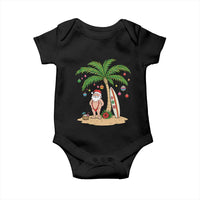 Funny Christmas In July Beach Baby Onesie Mankini Santa Summer Swimsuit Summer Holiday Vacation Graphic