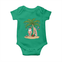 Funny Christmas In July Beach Baby Onesie Mankini Santa Summer Swimsuit Summer Holiday Vacation Graphic
