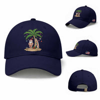 Funny Christmas In July Beach Baseball Cap Mankini Santa Summer Swimsuit Summer Holiday Vacation Graphic