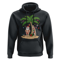 Funny Christmas In July Beach Hoodie Mankini Santa Summer Swimsuit Summer Holiday Vacation Graphic