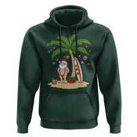 Funny Christmas In July Beach Hoodie Mankini Santa Summer Swimsuit Summer Holiday Vacation Graphic