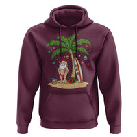 Funny Christmas In July Beach Hoodie Mankini Santa Summer Swimsuit Summer Holiday Vacation Graphic