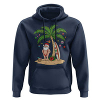 Funny Christmas In July Beach Hoodie Mankini Santa Summer Swimsuit Summer Holiday Vacation Graphic