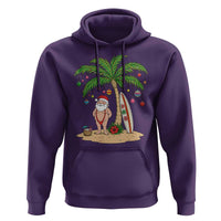 Funny Christmas In July Beach Hoodie Mankini Santa Summer Swimsuit Summer Holiday Vacation Graphic