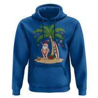 Funny Christmas In July Beach Hoodie Mankini Santa Summer Swimsuit Summer Holiday Vacation Graphic