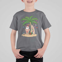 Funny Christmas In July Beach T Shirt For Kid Mankini Santa Summer Swimsuit Summer Holiday Vacation Graphic