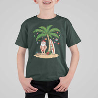 Funny Christmas In July Beach T Shirt For Kid Mankini Santa Summer Swimsuit Summer Holiday Vacation Graphic