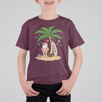 Funny Christmas In July Beach T Shirt For Kid Mankini Santa Summer Swimsuit Summer Holiday Vacation Graphic