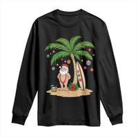 Funny Christmas In July Beach Long Sleeve Shirt Mankini Santa Summer Swimsuit Summer Holiday Vacation Graphic